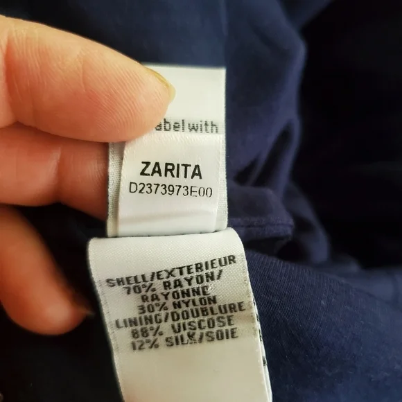 LAST CHANCE - Diane Von Furstenberg "Zarita" Navy Lace Zip Dress - Picture 12 of 12